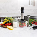 Kenmore Immersion Blender - Handheld Stick Mixer For Kitchen, Food Chopper, Whisk, Smoothie Milkshake Maker, Blend Baby Food, Protein Shake, Puree, Batidora De Inmersión Stainless Steel Blade, Black by TinyTreasures Baby Boutique