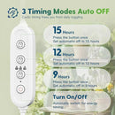 FREELICHT 2 Pack 4FT LED Grow Light with Timer, 40W (250W Equivalent), Full Spectrum Grow Lights for Indoor Plants with 9/12/15H Timer, Linkable Plant Growing Lamp for Hydroponic Plants Seeding Veg by GreenHaven Gardens