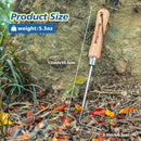 Berry&Bird Garden Hook Weeder, L-Shape Single Claw Hook Crack Weeder for Crevice Weeding and Soil Loosening, Garden Digging Cultivator Weed Remover Tool for Garden Patio Lawn Yard Moss Terrace Paving by GreenHaven Gardens