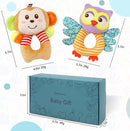 BLOOBLOOMAX Sock rattles for Babies 0-24 Months Baby Animal Foot Finder Educational Toys by TinyTreasures Baby Boutique