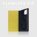 D8 Neon Full Grain Leather Wallet Case for iPhone 15 Plus - [2-in-1] Handcrafted Detachable Diary Style with Magnetic MagSafe Back Cover, Gift Box Included (Lemon) by TinyTreasures Baby Boutique