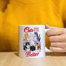 JINYO Cat Coffee Mugs, Cat Coffee Mugs For Cat Lovers,Cat Mom Cup,Cat Mom Mug,Cat Mugs For Cat Lovers Women, Cat Gifts for Cat Lovers Women Girls, Cat Lover Coffee Mug, Cat Lover Gift, Cat Cups, 11oz by CozyNest Decor