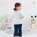 Neutocd Baby Girl Flare Pants Toddler Bell Bottoms Leggings Infant Stretchy Soft Trousers Solid Elastic Waist Pants by TinyTreasures Baby Boutique