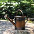 1 Gallon Watering Can for Plants, Watering Cans for Indoor&Outdoor Gardening, Galvanized Steel Watering Pot with Removable Spout, Metal Water Can with Ergonomic Movable Handle(Copper) by GreenHaven Gardens