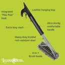 Heavy Duty Grill Brush for Outdoor Grill – Safe Grill Brush Designed by Firefighter | Barbecue Grill Brush & BBQ Brushes for Grill Cleaner | Durable & Safe for All Grates by GreenHaven Gardens