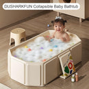 Collapsible Baby Bathtub, Portable & Foldable Bathtub for Newborns to Toddlers, Easy to Store, Lightweight for Home & Travel, SpaceSaver Baby Tubs for Kids by TinyTreasures Baby Boutique
