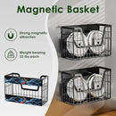 Magnetic Shelf for Fridge, Fruit Potato and Onion Storage Bins, Magnetic Spice Rack Shelves for Side of Refrigerator, Fruit Basket Magnetic Fridge Shelf Kitchen Pantry Storage Organizer by CozyNest Decor