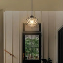 Clear Glass Chandeliers Lighting Pendant Lights for Kitchen Island Dining Room Light Fixture Chandeliers Hanging Light with Warm Light Bulb by CozyNest Decor
