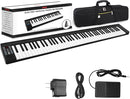 Pyle 88-Key Electric Piano Keyboard – Full Sized Bluetooth Enabled Keyboard with 28 Rhythms & Tones, Built-In Speaker, Sustain Pedal, Piano Bag, Portable Design, Ideal for Beginners and Professionals by TinyTreasures Baby Boutique