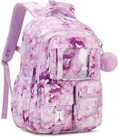 Kids Backpack for Girls School Bags for Middle School Students Book Bag for Elementary Primary Kawaii Ita Backpack, Purple Butterfly by TinyTreasures Baby Boutique