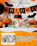 72 Pcs Halloween Mini Resin Animals Figures Kit - Luminous Tiny Resin Figurines Accessories, Glow in The Dark Miniature Ghost Figurines for Halloween Party, Micro Landscape, Tabletop Decor by CozyNest Decor