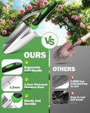 Garden Tools Set, 8 in 1 Heavy Duty Garden Tools Kit, Stainless Steel Ergonomic Gardening Hand Tool with Upgraded Bag, Gardening Supplies Gift for Women, Kid, Organizer by GreenHaven Gardens