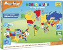 Imagimake Mapology USA & World Map Puzzle with Flags, Capitals, Stickers | Educational Toys for Ages 5-7 | Jigsaw Puzzles for Kids Ages 8-10 | Geography Toys for Ages 8-13 | 6 Year Old Boy/Girl Gifts by TinyTreasures Baby Boutique