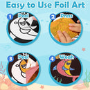 FUNNYB&G Foil Art Craft Activity for Kids - Gift for Girls Boys Crafts for Kids Fun Art Supplies DIY Creative Travel Toy, Birthday Gift Party Favor Toys for Girls Boys 4 5 6 7 8 9 Years Old(Ocean) by TinyTreasures Baby Boutique