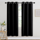 NICETOWN Black Out Bedroom Curtains 72 inches Long, Grommet Blackout Thermal Insulated Window Treatment Room Darkening for Bedroom/Home Office, 2 Panels, W37 x L72 by TinyTreasures Baby Boutique