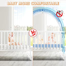 Crib Tent to Keep Baby from Climbing Out - Crib Net to Keep Baby in - Pop Up Breathable Cribs Cover - Canopy with Upgrade Strong Mesh and Durable Zipper (Blue, Lager) by TinyTreasures Baby Boutique