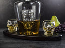 Skull King Skeleton Wine & Whiskey Globe Decanter Set 750 mL