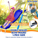 5-in-1 Backyard Swing Set for Kids Ages 3-8 | Outdoor Playset with Slide, 2 Safe Swing Seats, Basketball Hoop & Gymnastics Rings | Heavy-Duty HDPE & Steel Frame by TinyTreasures Baby Boutique