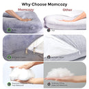 Momcozy Pregnancy Pillows for Sleeping, U Shaped Full Body Maternity Pillow with Removable Cover - Support for Back, Legs, Belly, HIPS for Pregnant Women, 57 Inch Pregnancy Pillow for Women, Grey by TinyTreasures Baby Boutique