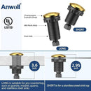 Garbage Disposal Air Switch Kit -Professional- Dual Outlet, Sink Top Waste Disposer On/Off, Garbage Disposal Button, Brass Made Cover, UL Listed by CozyNest Decor