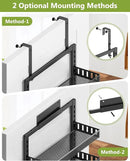 6-Tier Over the Door Pantry Organizer, 2 in 1 Large Door Spice Rack with Adjustable Metal Baskets, Heavy Duty Hanging or Wall Mounted Storage Organizer for Kitchen Pantry and Room Wall by CozyNest Decor