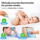 Boncare 9 Seconds Digital Basal Thermometer - Accurate Oral & Rectal Thermometer for Adults & Kids, Fever Alarm, Large Display (Blue) by TinyTreasures Baby Boutique