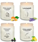 Natural Soy Wax Aromatherapy Candles - 4 Pack 7.1oz, Over 240 Hours Burn Time, Scented Candles Gifts for Women - Lavender by CozyNest Decor