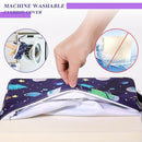 Toddler Booster Seat for Dining Table 45D Cartoon Stronger Support Booster Seat for Dining Table Washable 2 Safer Straps Non-Slip Bottom Portable Booster Chair for Toddlers Kid Baby Eating Travel Home by TinyTreasures Baby Boutique