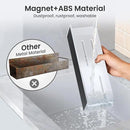 Magnetic Spice Rack for Refrigerator, Kitchen Organizer and Storage Shelf, Clear(2 Pack) by CozyNest Decor