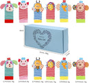 BLOOBLOOMAX Sock rattles for Babies 0-24 Months Baby Animal Foot Finder Educational Toys by TinyTreasures Baby Boutique