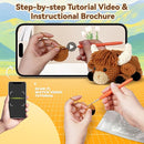 Crochet Kit for Beginners, Learn to Crochet, Include Easy Knitting Soft Yarn, Step-by-Step Video Tutorial, Hook, Holiday Birthday Gift for Adults and Kids(Highland Cow) by TinyTreasures Baby Boutique