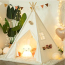 Teepee Tent for Kids-Portable Children Play Tent Indoor Outdoor (White) by TinyTreasures Baby Boutique