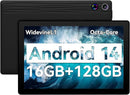 Tablet, Android Tablet 10.95",16GB RAM 128GB ROM 1TB Expansion, Octa-Core, Android 14, 1280x800 FHD, Dual Camera, WiFi6, BT5.3, 6800mAh Battery by TinyTreasures Baby Boutique