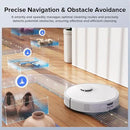 Roborock Qrevo Edge S5A Robot Vacuum and Mop, 17,000Pa, Zero-Tangling, DuoDivide Main Brush, FlexiArm Side Brush, Hot Water Mop Washing & Self-Cleaning, Warm Air Drying, Self-Emptying, White by CozyNest Decor