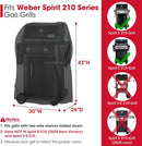 Unicook 2 Burner Grill Cover 30 Inch, Heavy Duty Waterproof Small BBQ Cover, Compatible with Weber Spirit 210 Grill with Side Tables Down, Does NOT Fit Spirit II E-210 with Side Tables Installed by GreenHaven Gardens
