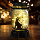 Christmas Garden Decor Cat Lover Gifts Cat Solar Lights, Christmas Gift for Mother/Grandma/Women,Cat Garden Gift, Yard Cat Gift, Lantern Decor, Patio Outdoor Waterproof Cat Solar Lanterns by GreenHaven Gardens