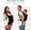 Beco Toddler Carrier with Extra Wide Seat, 100% Cotton - Backpack Style and Front-Carry, Lightweight & Breathable, Toddler Sling Carrier 20-60 lbs (Ecru) by TinyTreasures Baby Boutique