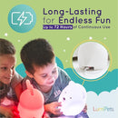 Lumipets Remote Control Silicone Night Light for Kids - Cat Design with 9 Soft Colors & Sleep Timer - Rechargeable, Battery-Operated Lamp for Bedroom | Baby Nursery, Toddler, Girls, Boys by TinyTreasures Baby Boutique