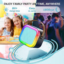 Kinglucky Mini Karaoke Machine for Kids, 2025 TOP Birthday Gifts Ideas for 3-12 Year Old Girls, Christmas Party Gifts Kids' Personal Video Players Accessories with 2 Wireless Microphones-Black & Blue by TinyTreasures Baby Boutique