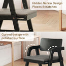 Solid Wood High Chair for Toddlers to Teens, Adjustable Height Toddler Dining Chair, Easy to Clean Toddler Highchair with Removable PU Cushion for Dining, Studying, Step Tool, Black by TinyTreasures Baby Boutique