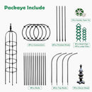Trellis for Climbing Plants Outdoor 1Pcs Garden Obelisk, Metal Pipe Tomato Cage Cucumber Rose Flower Vegetable Grape Round Vine Tall Plants Trellis,Plants Support Stakes Potted Garden Tower Indoor by GreenHaven Gardens