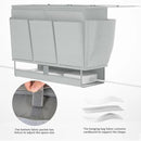 Bedside Caddy, Bed Organizer with 11 Pockets and Power Strip Holder, Versatile Bedside Storage Caddy for Home,Dorm,Bunk,Hospital,Crib Bed (2 Pack Grey) by CozyNest Decor
