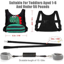 Toddler Leash for Kids-Baby Child Harness with Anti Lost Wrist Link for Boys/Girls (Black3) by TinyTreasures Baby Boutique