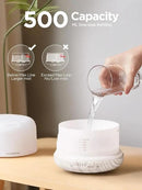 InnoGear 500ml Essential Oil Diffuser with Remote Control, Premium Ultrasonic Aromatherapy Diffusers Scent Humidifier Vaporizer Auto-Off Timer for Large Room Home, White by CozyNest Decor