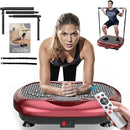 Vibration Plate Exercise Machine - Whole Body Workout Vibration Platform Lymphatic Drainage Machine for Weight Loss Home Fitness with Resistance Bands Remote by CozyNest Decor