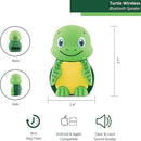 Turtle Bluetooth Wireless Speaker - Bluetooth Speaker for Kids - Portable Bluetooth Speaker in Many Fun Designs - Compatible with iPhone and Android Devices by TinyTreasures Baby Boutique