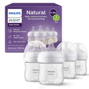 Philips Avent Natural Baby Bottles with Natural Response Nipples (Slow Flow, Flow 2), 4oz, 4-Pack, SCY900/04 by TinyTreasures Baby Boutique