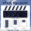 6 Pack Navy Blue Cheesecloth Table Runner 10FT Boho Fabric Rustic Cheese Cloth Table Runner for Wedding Bridal Shower Baby Shower Gauze Sheer Birthday Party Table Decorations 20 x 120 Inch Long by CozyNest Decor
