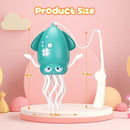 Magic Electric Dancing Octopus Toy with Led Light and Music,Playful Automatic Evasion Crawling Dancing Octopus with Fishing Rod,Smart Tentacle Explorer Dancing Squid Toy Tummy Time Baby Toys,Yellow by TinyTreasures Baby Boutique