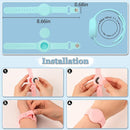 Kids Waterproof Airtag Bracelet Compatible with Apple AirTag, Hidden Silicon Protective Case for Air Tag GPS Tracker Holder, Adjustable Anti-Lost Watch Band for Toddler Child (Cyan) by TinyTreasures Baby Boutique